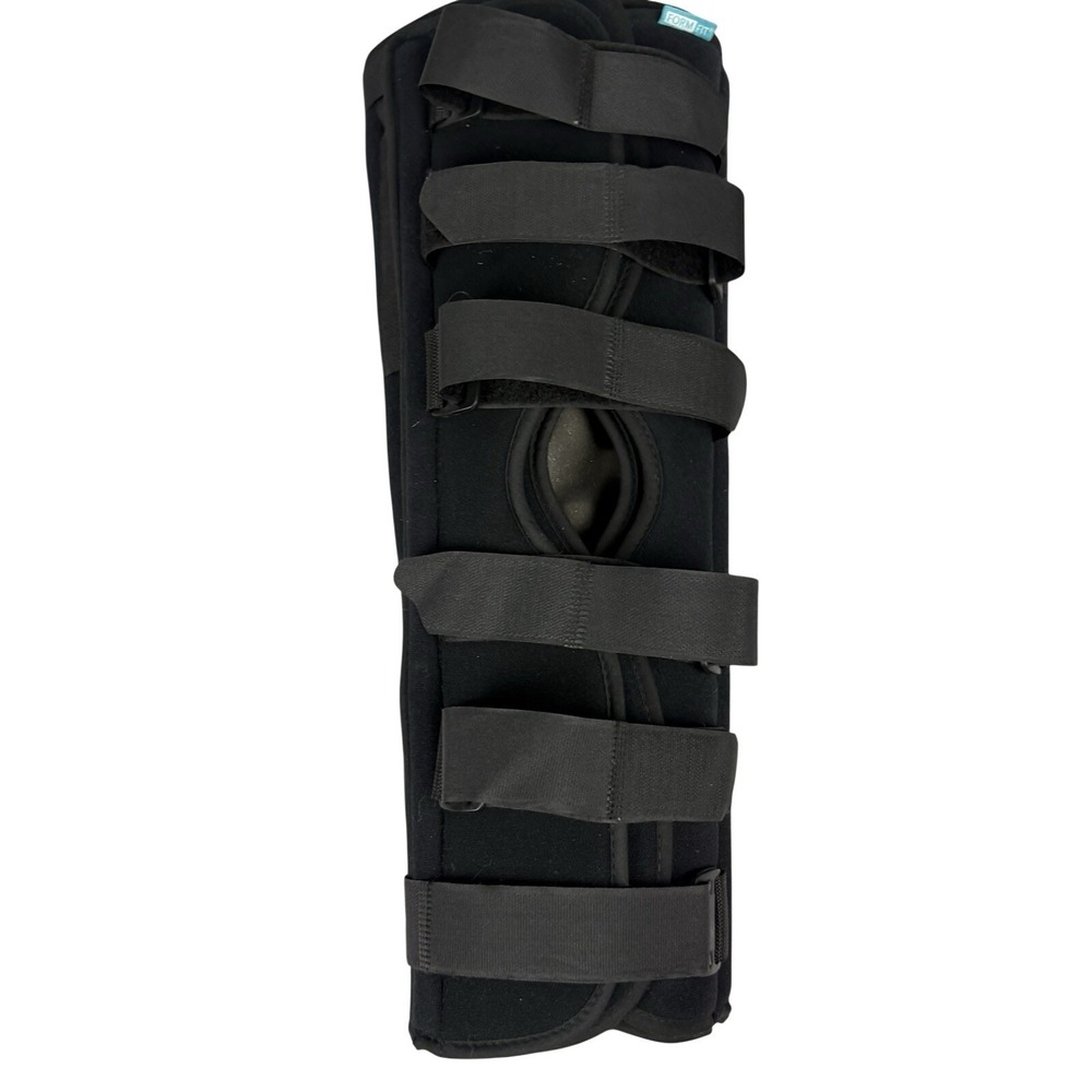 Ossur Form Fit Knee Leg Immobilizer Wrap Brace Hook & Loop Closure 20" BLK
